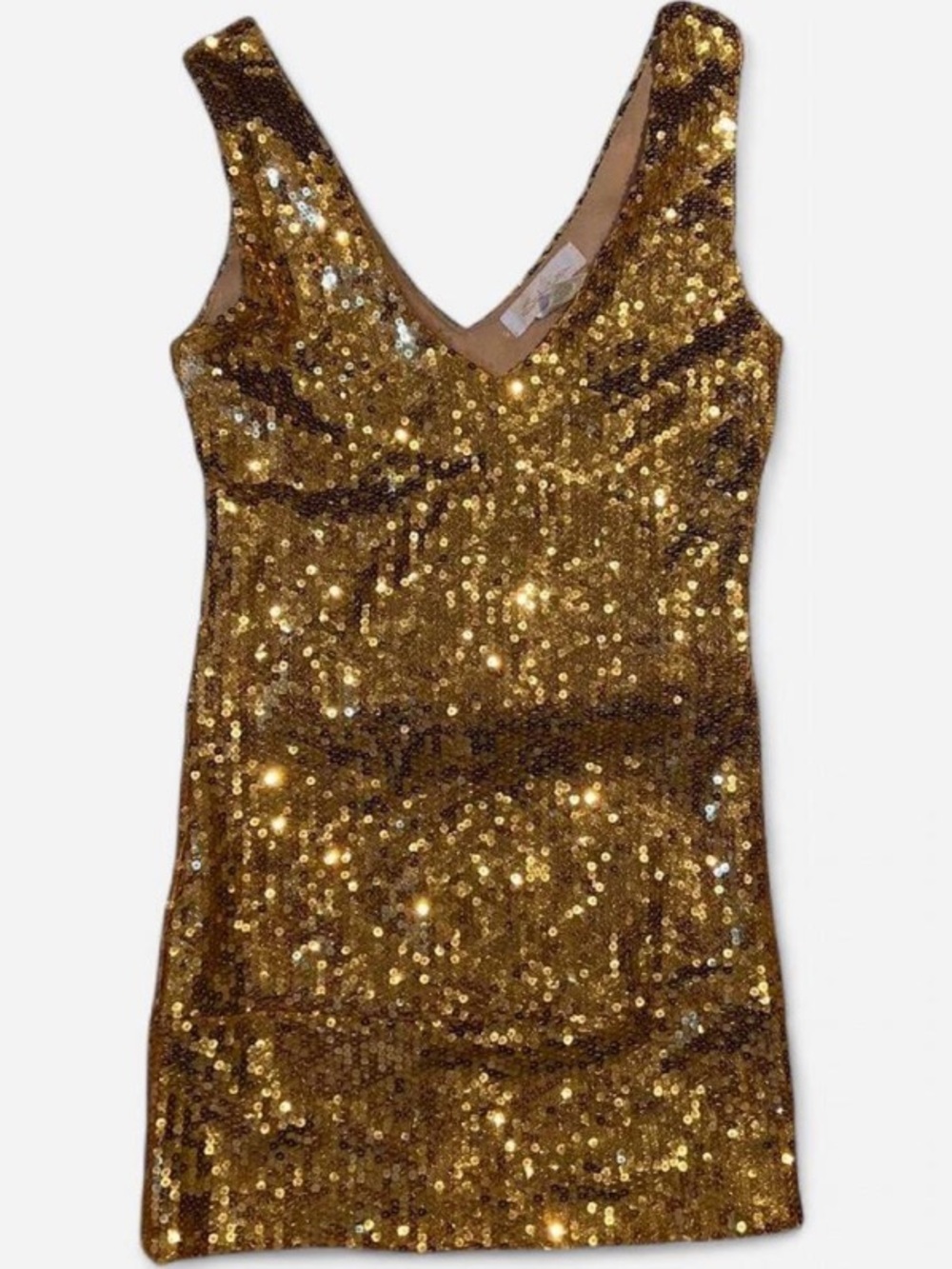 Gold Sequin Sleeveless top